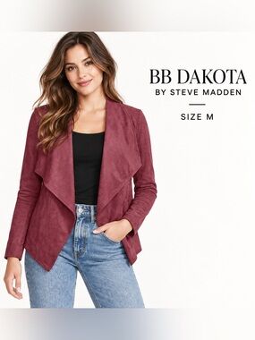 BB Dakota by Steve Madden wade faux suede jacket/M